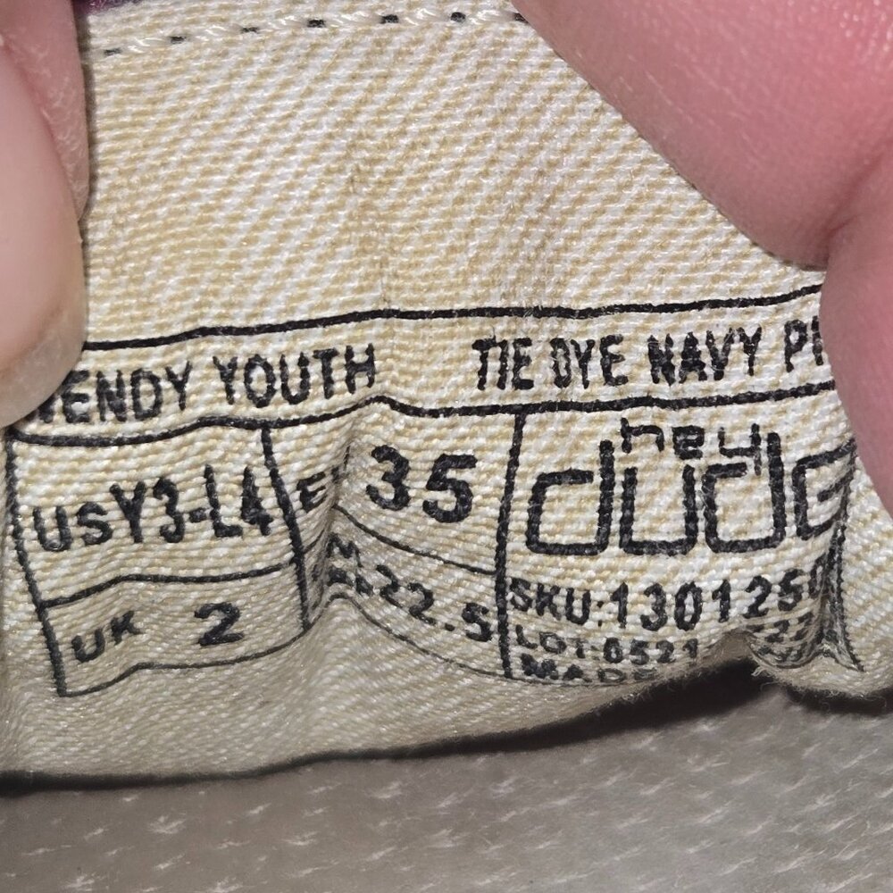 CLEARANCE • Hey Dude • Moccasin  • Youth Size 3 or Ladies Size 4 - Picture 12 of 12
